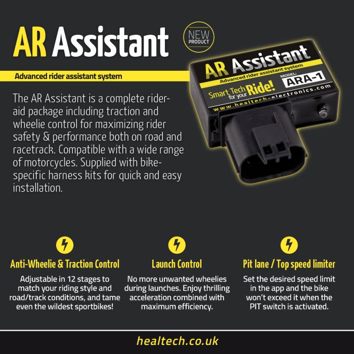 Healtech AR Assistant - Launch & Traction Control, anti wheeling